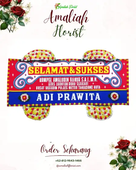 Papan Bunga Ucapan Selamat Tugu
